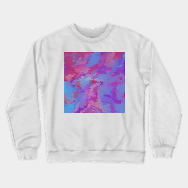 Pink purple abstract paint strokes digital art Crewneck Sweatshirt by jen28